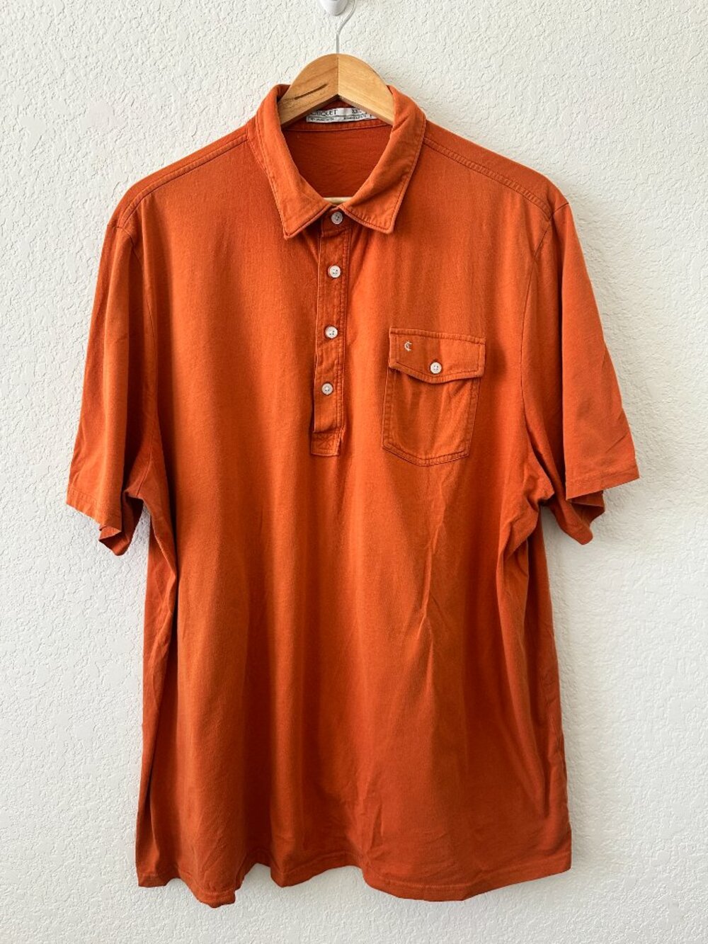Criquet Players Polo Golf Shirt Shirt Burnt Orange Texas Longhorns Men's XXL 2XL